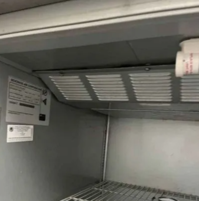 HVAC unit on residential property