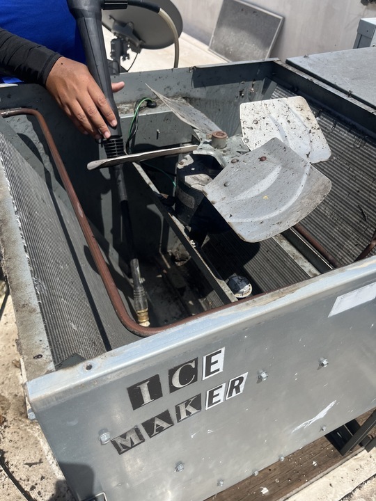 Commercial ice maker installation