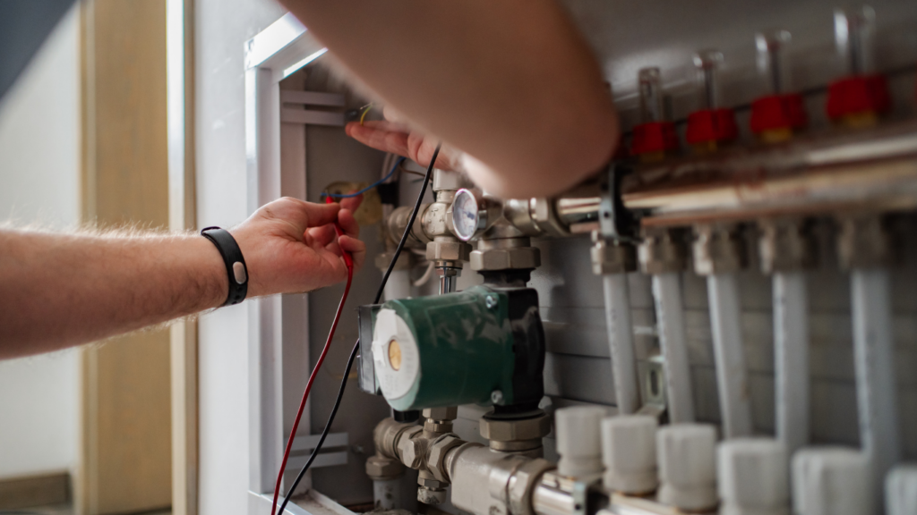 Person working on a system