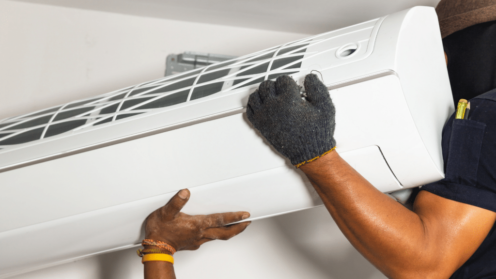 Installing a wall-mounted air conditioner